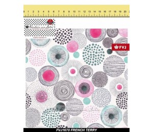 French Terry - Fräulein v. Julie - Blüten Abstrakt